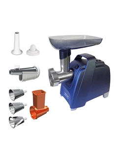 Электрическая мясорубка Аксион М 61.02, 2000Вт, 4 кг/мин, темно-синий (4607159824196)