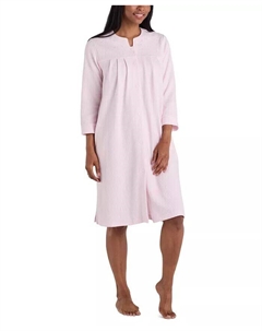 Халат Grip с вышивкой вафельного плетения больших размеров, розовый Miss elaine