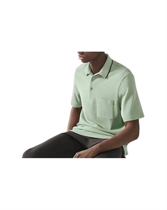 Рубашка поло мужская бирюзовая Hermes, зеленый Hermès