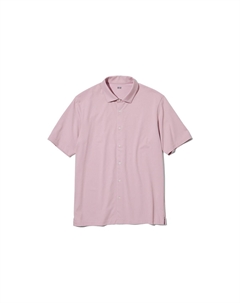 Рубашка мужская пастельно-розовая, розовый Uniqlo