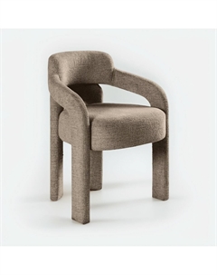 Стул с мягкой обивкой в стиле минимализма каштановый So'home