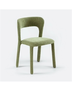 Стул для обеденной группы с обивкой из шенилла зеленый Laredoute