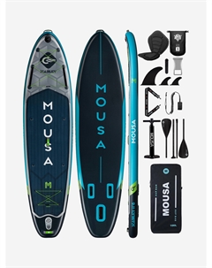 Надувная SUP-доска CROCODILE GREY PRO, 11'6" 350*86*15 см с сиденьем, Синий Mousa