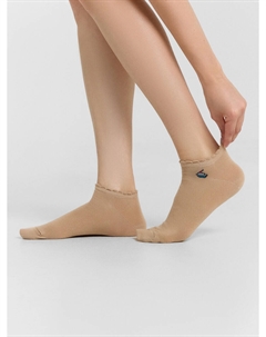 Носки женские бежевые с узором Mark formelle