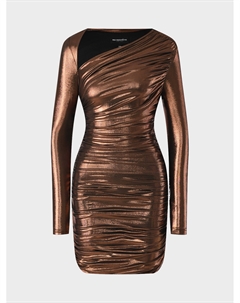 Платье мини облегающие, бронзовое Retrofete