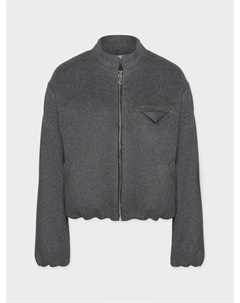 Бомбер с накладным карманом, серый Aline