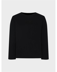 Лонгслив с лого в тон, черный Mm6