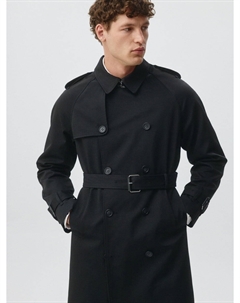 Двубортный тренч прямого кроя Sela