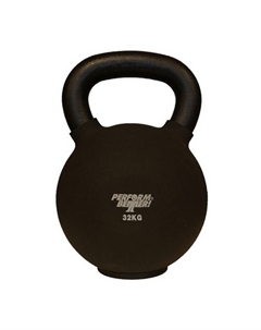 Обрезиненная гиря 32 кг Neoprene Kettlebell 8945 черный Perform better