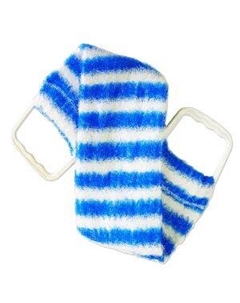 Мочалка для тела Antella массажная, 10х60 см, жесткая, с ручками, нейлон Нингбо ту