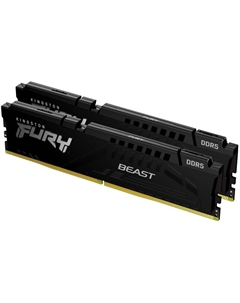 Модуль памяти DDR5 16GB (2*8GB) KF560C30BBK2-16 Beast Black XMP 6000MHz 1RX16 CL30 1.4V 288-pin 16Gbit Kingston fury