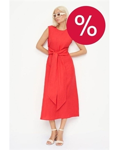 Платье льняное с поясом Electrastyle