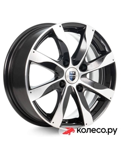 Литой диск Джемини-оригинал (КС480) 5.5x14/4*100 D56.1 ET45 Алмаз-черный Кик