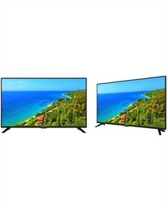 Телевизор 43" Polarline 43PL51STC-SM, FullHD, 1920x1080, DVB-T /T2 /C, HDMIx2, USBx3, WiFi, Smart TV, черный