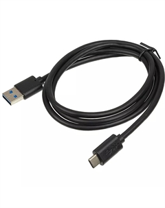 Кабель USB(Am)-USB Type-C(M), 1 м, черный, Buro (BHP USB-TPC-1)