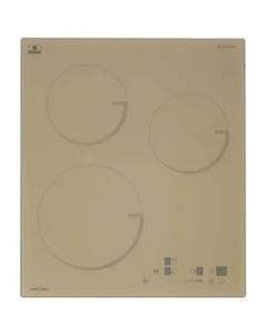 Индукционная варочная панель Krona VENTO 45 IV, 3 конфорки, слоновая кость (КА-00004353) Крона