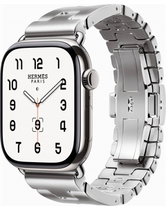 Watch Series 10 Hermes, 46 мм, титановый корпус, ремешок из нержавеющей стали, размер L Apple