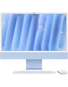 IMac 24" Retina 4,5K (M4 10C CPU, 10C GPU, 2024), 32 ГБ, 1 ТБ SSD, голубой Apple