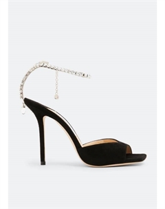 Сандалии Saeda 100 sandals, черный Jimmy choo