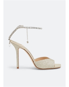 Сандалии Saeda 100 sandals, серебряный Jimmy choo
