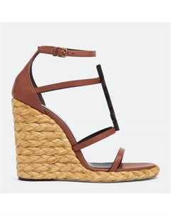 Эспадрильи на танкетке Cassandra, коричневый Saint laurent