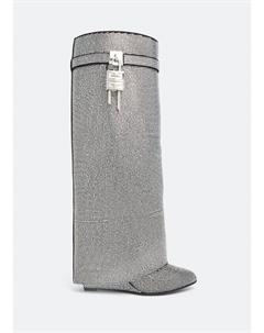 Ботинки Shark Lock pant boots, серебряный Givenchy