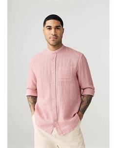 Рубашка с воротником-стойкой, розовый Next