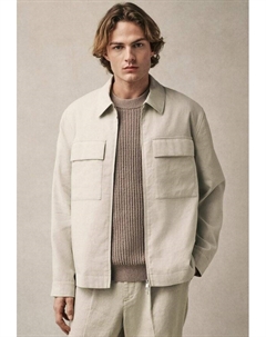 Легкая куртка обычного кроя, экрю Next