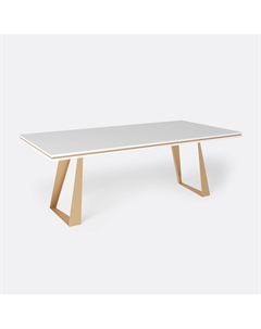 Стол обеденный на 8 персон белый Laredoute