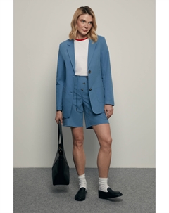 Однобортный жакет с накладными карманами Finn flare