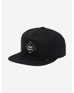 Бейсболка с прямым козырьком  6P SB Cottoncheck (черный), Черный Djinns