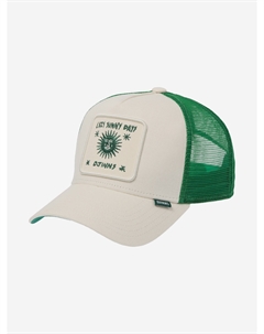 Бейсболка с сеточкой  HFT Lazy Sunny Days (белый), Белый Djinns