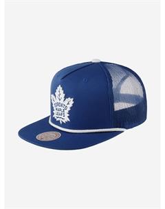 Бейсболка с прямым козырьком MITCHELL NESS HT8224-TMLBLUE Toronto Maple Leafs NHL (синий), Синий Mitchell and ness