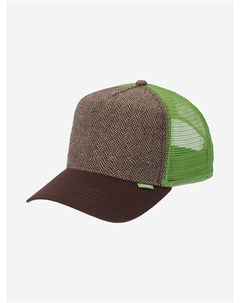 Бейсболка с сеточкой  HFT Tweed Combo (коричневый), Коричневый Djinns