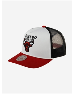 Бейсболка с сеточкой MITCHELL NESS HT8363-CBUWHIT Chicago Bulls NBA (белый), Белый Mitchell and ness