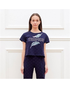 Футболка домашняя укороченная Kaftan