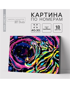 Картина по номерам с подрамником Школа талантов