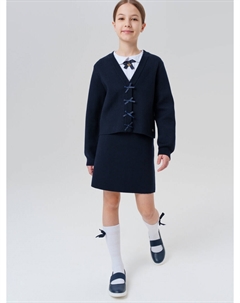 Комплект трикотажный кардиган юбка Playtoday