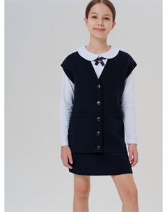 Комплект трикотажный жилет юбка Playtoday