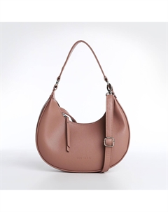 Сумка женская багет на молнии, 28×6.5×15 см, темно-бежевая Textura