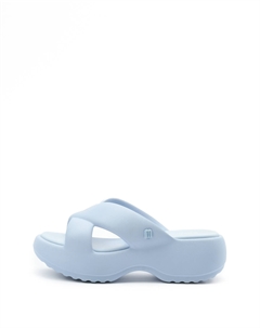 Шлепанцы дутые, голубые Melissa