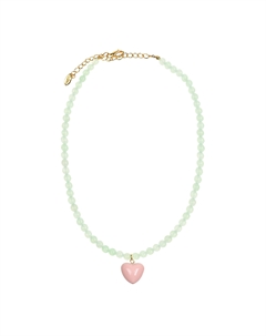 Ожерелье с подвеской "сердце", розовое Tais