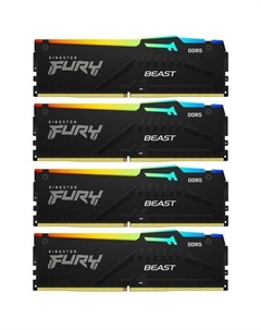 Оперативная память Fury Beast KF556C40BBAK4-64 DDR5 - 4x 16ГБ 5600МГц, DIMM, Ret Kingston
