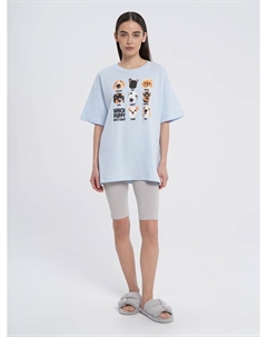 Пижама оверсайз с футболкой и велосипедками Твое