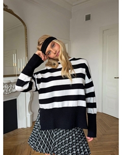 Вязаный джемпер в полоску Твое