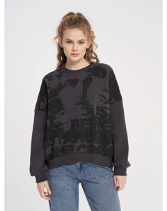 Утепленный плотный свитшот с принтом Твое