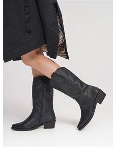 Демисезонные сапоги казаки на каблуке Твое