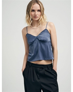 Топ с кружевом на тонких бретелях Твое