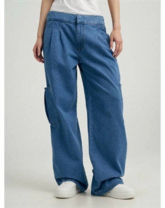 Модные прямые брюки карго Твое