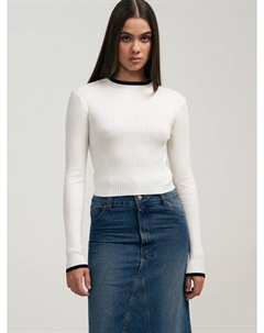 Укороченный облегающий свитер трикотажный Твое